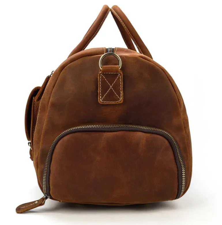 Men's Leather Weekend Bag | chichen itza