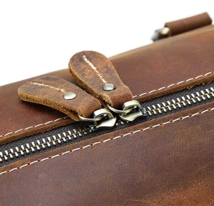 Men's Leather Weekend Bag | chichen itza