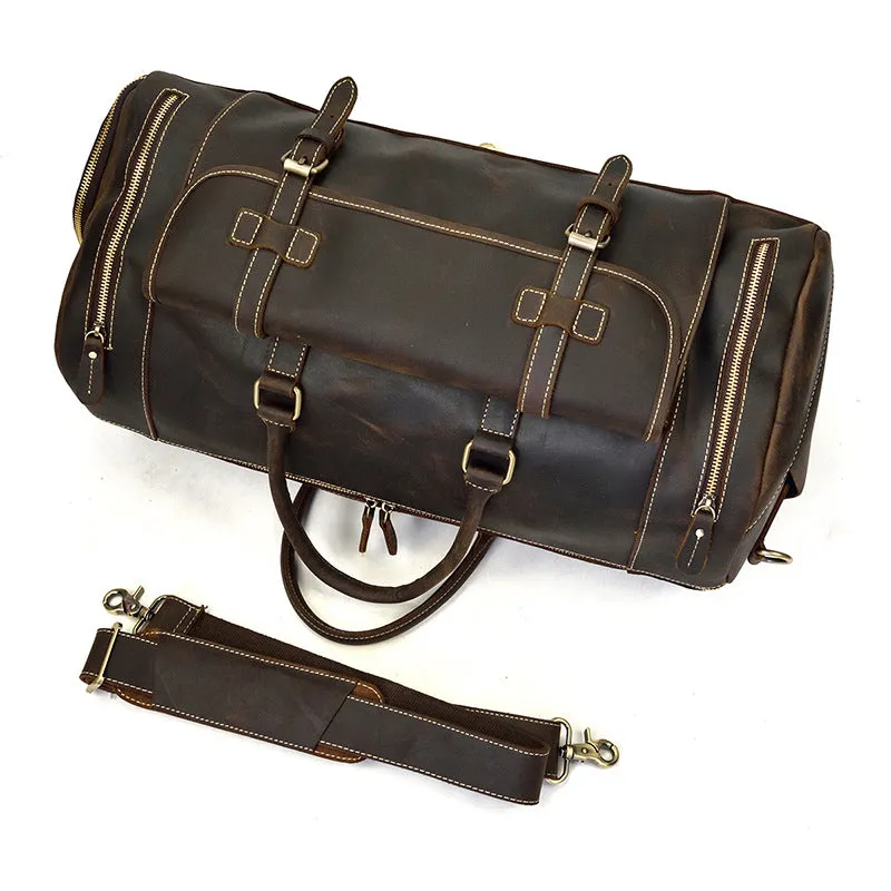Men's Leather Weekend Bag | chichen itza
