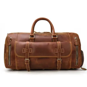 Men's Leather Weekend Bag | chichen itza
