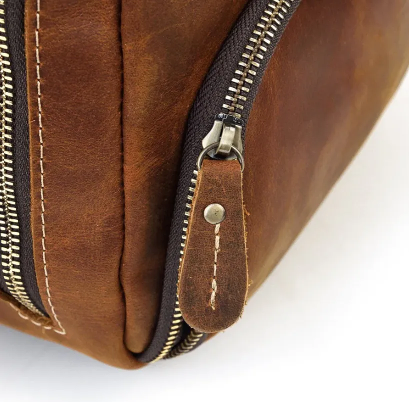 Men's Leather Weekend Bag | chichen itza