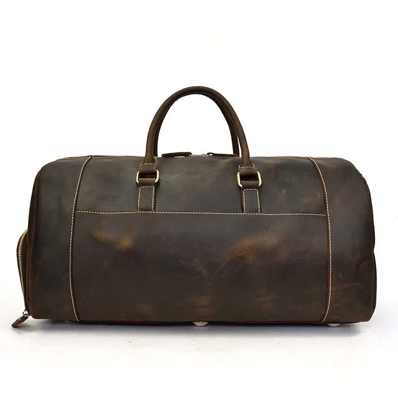 Men's Leather Weekend Bag | chichen itza