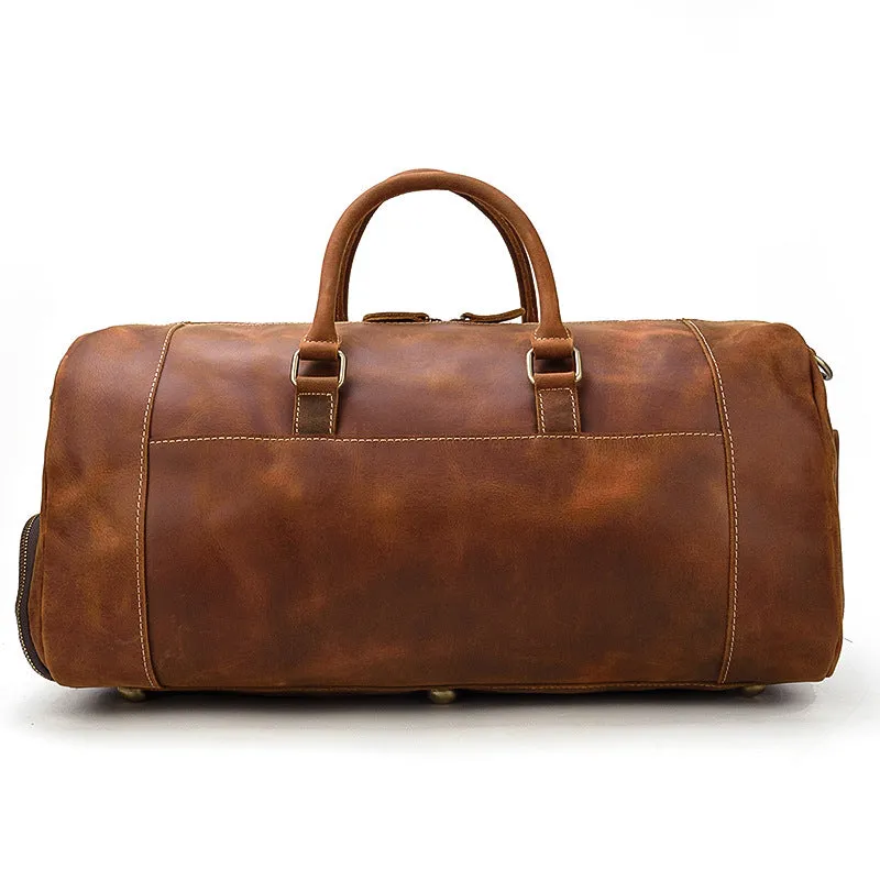 Men's Leather Weekend Bag | chichen itza