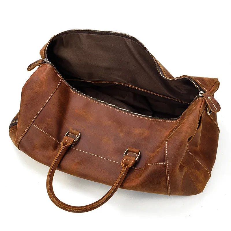 Men's Leather Weekend Bag | chichen itza