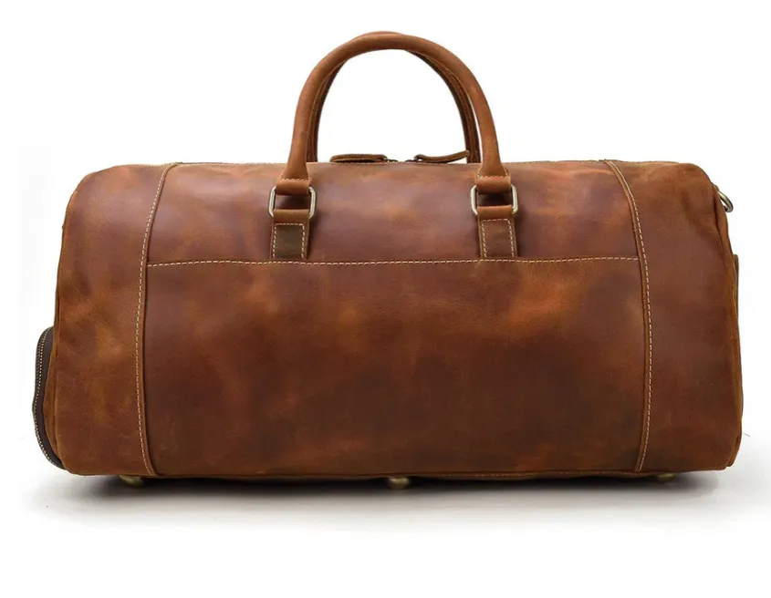 Men's Leather Weekend Bag | chichen itza