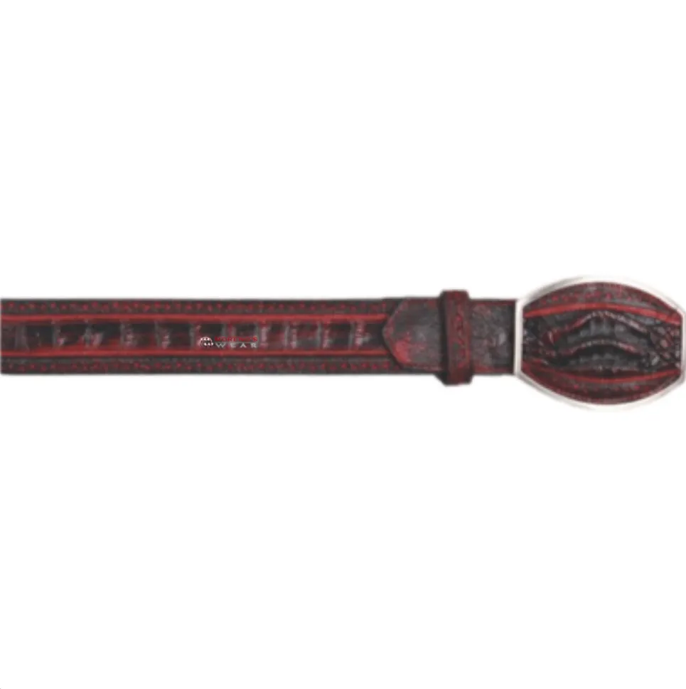 Men’s Los Altos Caiman Belly Laser Design Belt