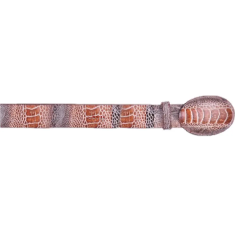 Men’s Los Altos Ostrich Leg Cowboy Belt Nonadjustable