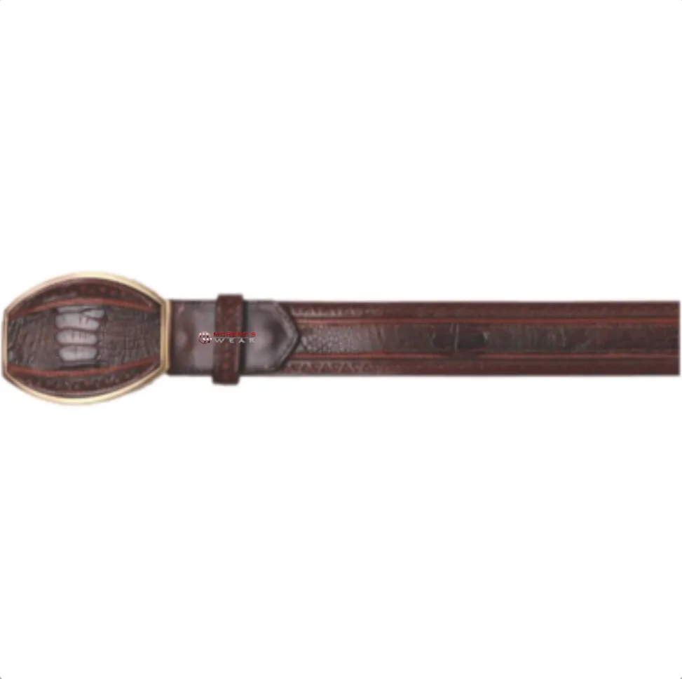 Men’s Los Altos Ostrich Leg Laser Design Belt