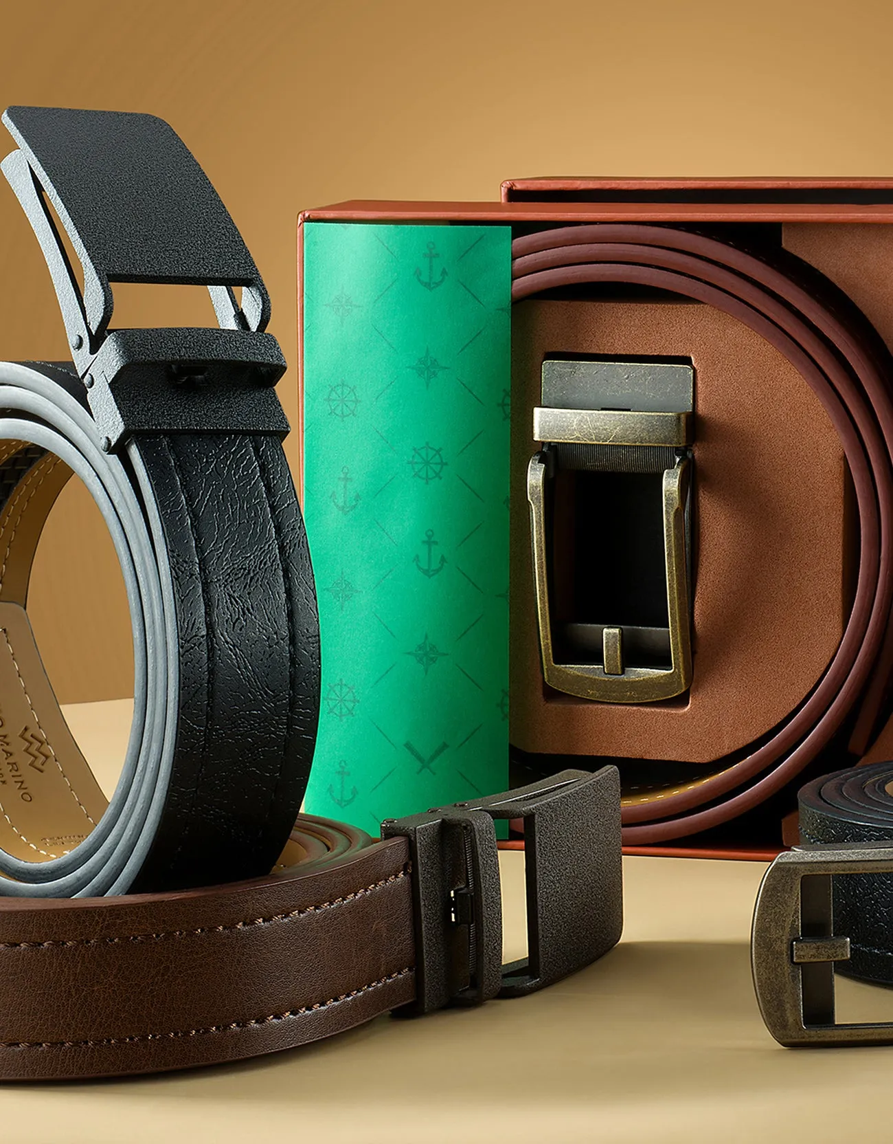 Men's Sandpaper Linxx Ratchet Belt