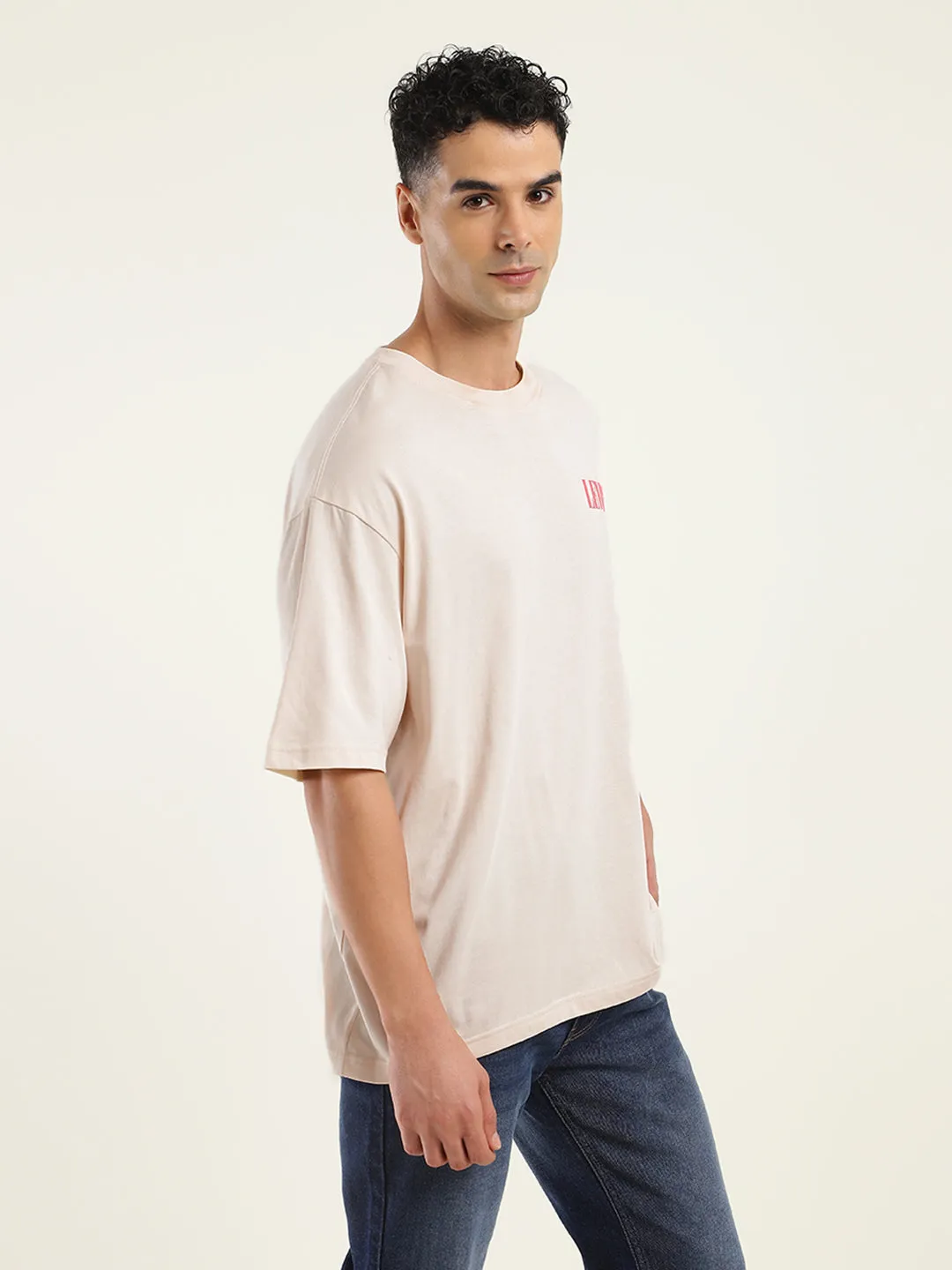 Men's Solid Loose Fit T-Shirt