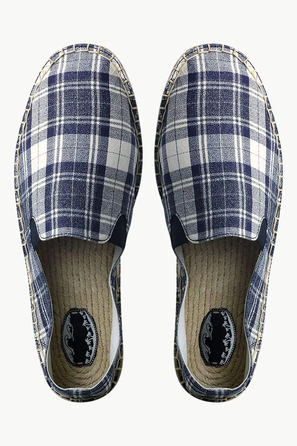 Men's Tartan Twill Jute Espadrilles