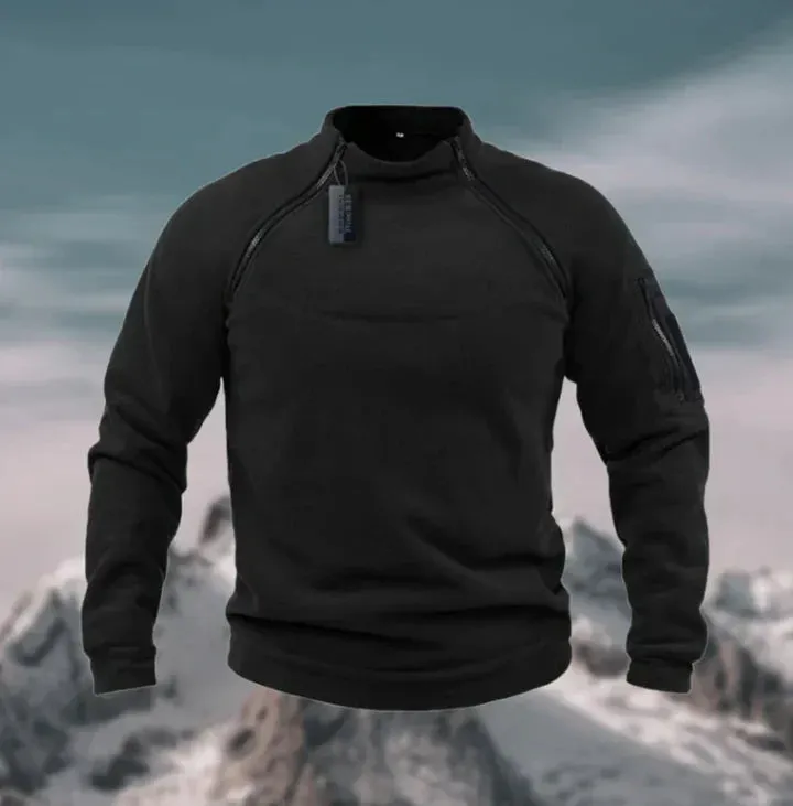 Men's warm fleece jumper, windproof