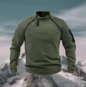Men's warm fleece jumper, windproof