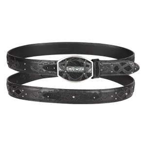 Men's Wild West Stingray Rowstone Belt