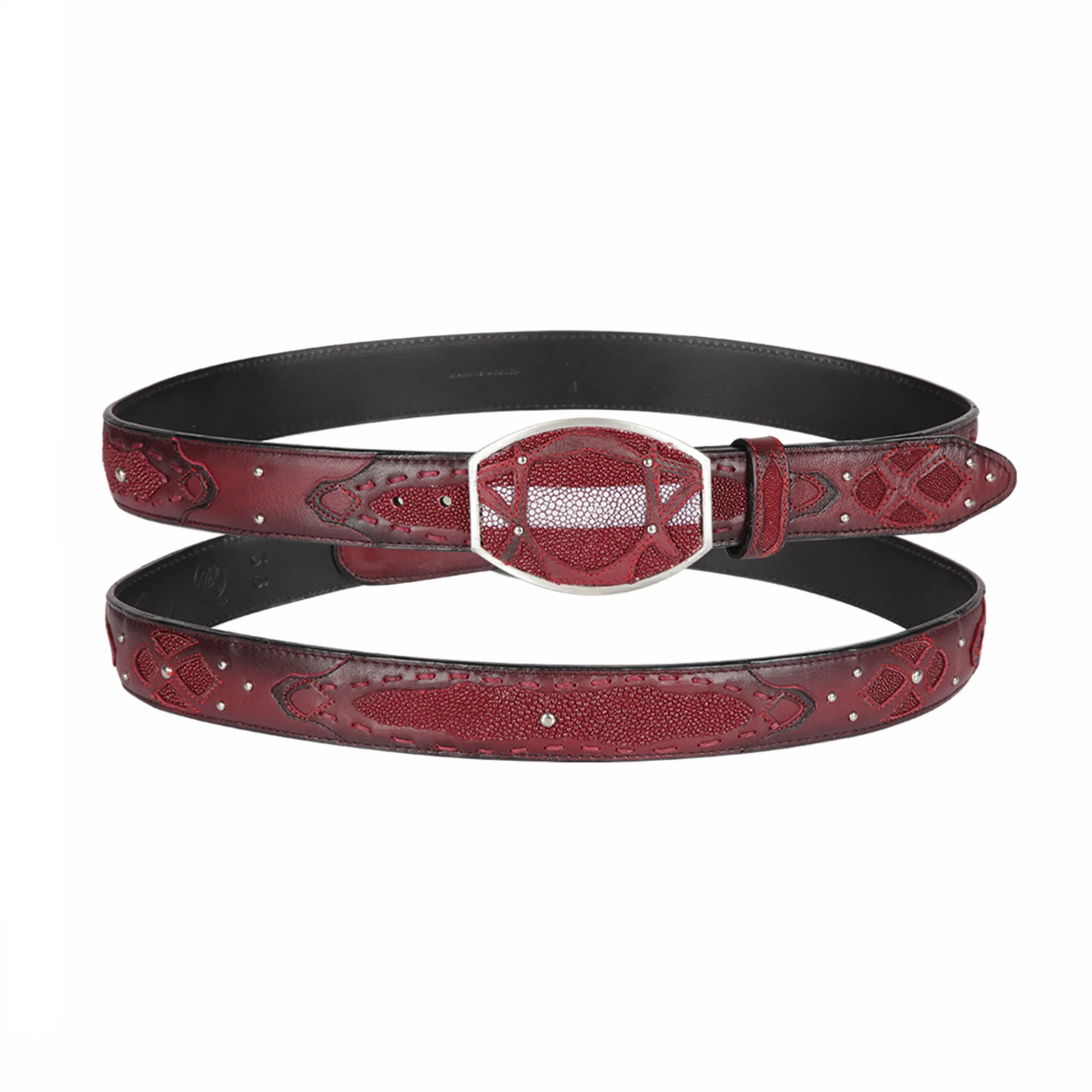 Men's Wild West Stingray Rowstone Finish Belt