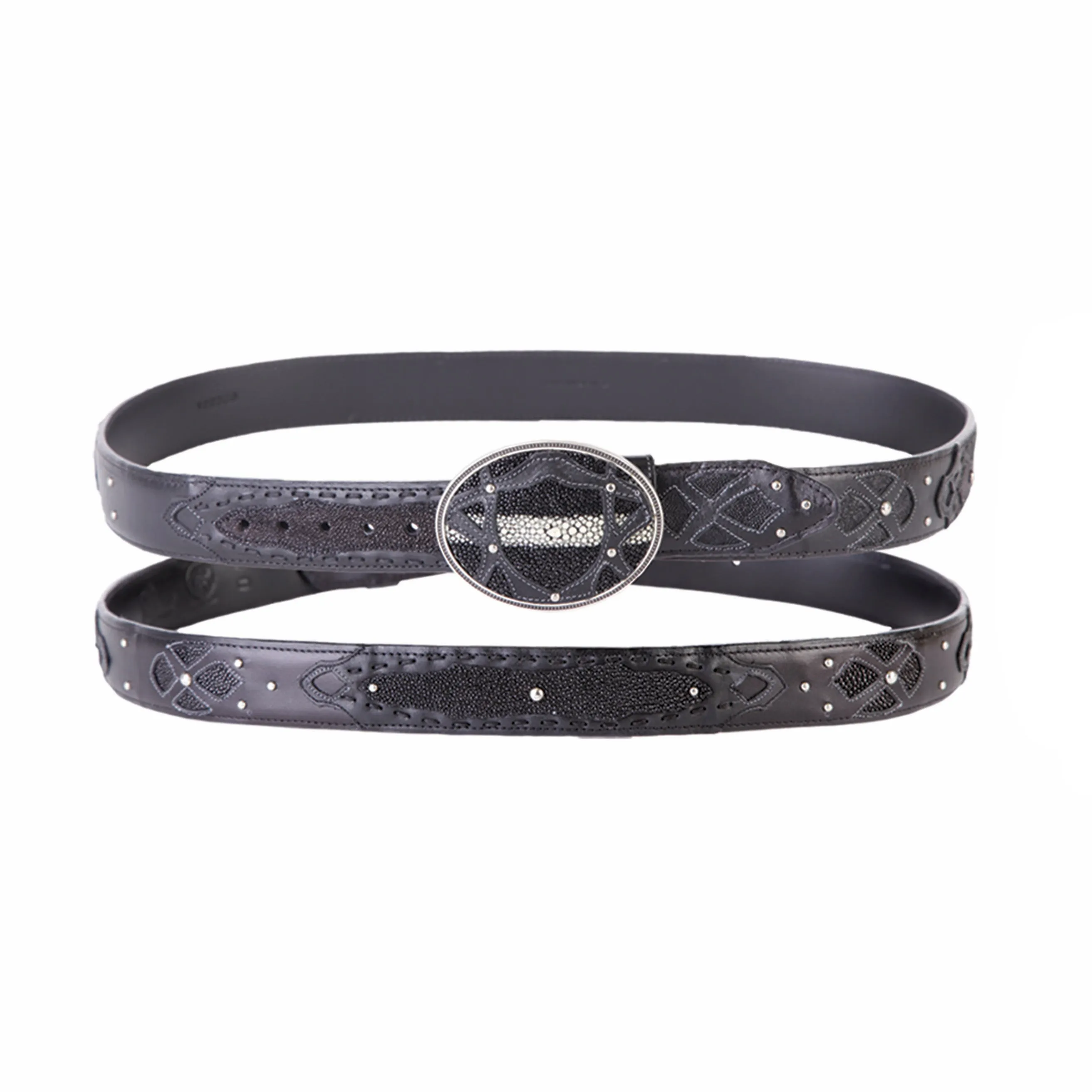 Men's Wild West Stingray Rowstone Finish Belt