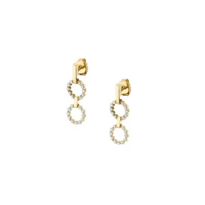 Michael M Two Ring Cloud Drop Earrings ER385-S