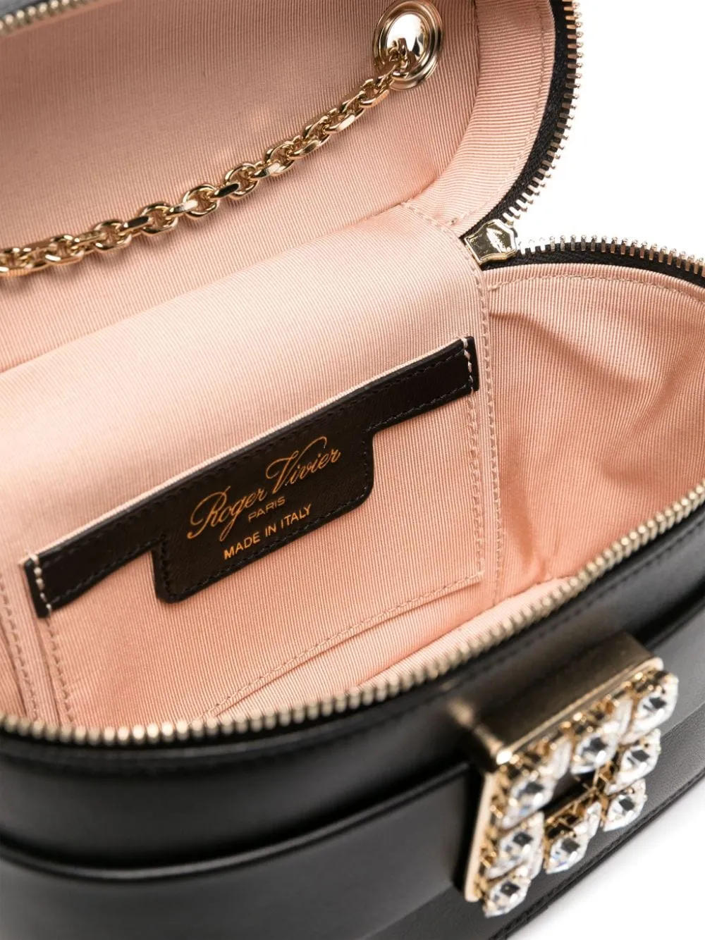 Micro leather vanity case