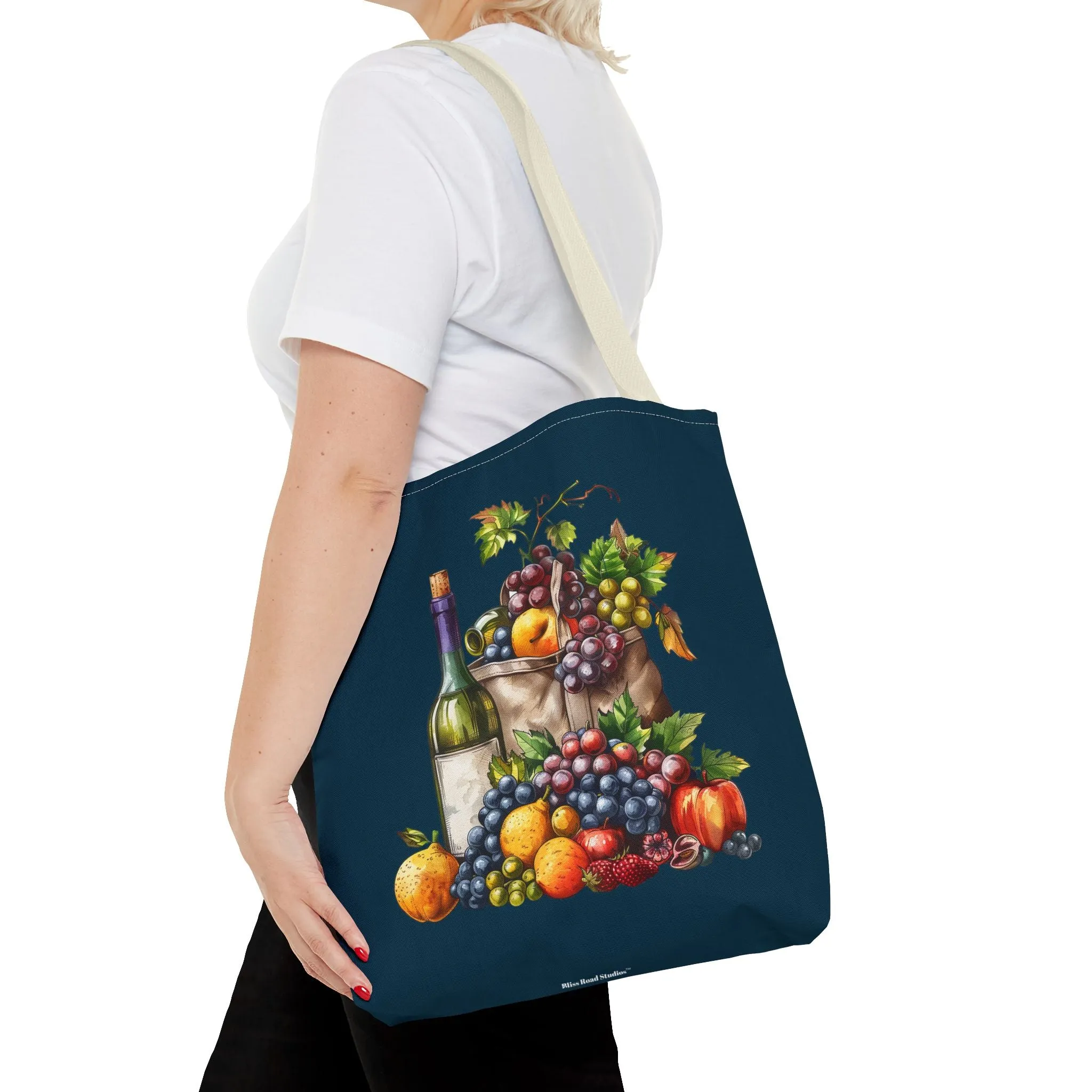 Midnight Harvest Tote Bag - Vineyard Elegance Meets Everyday Utility! Available in 3 sizes.