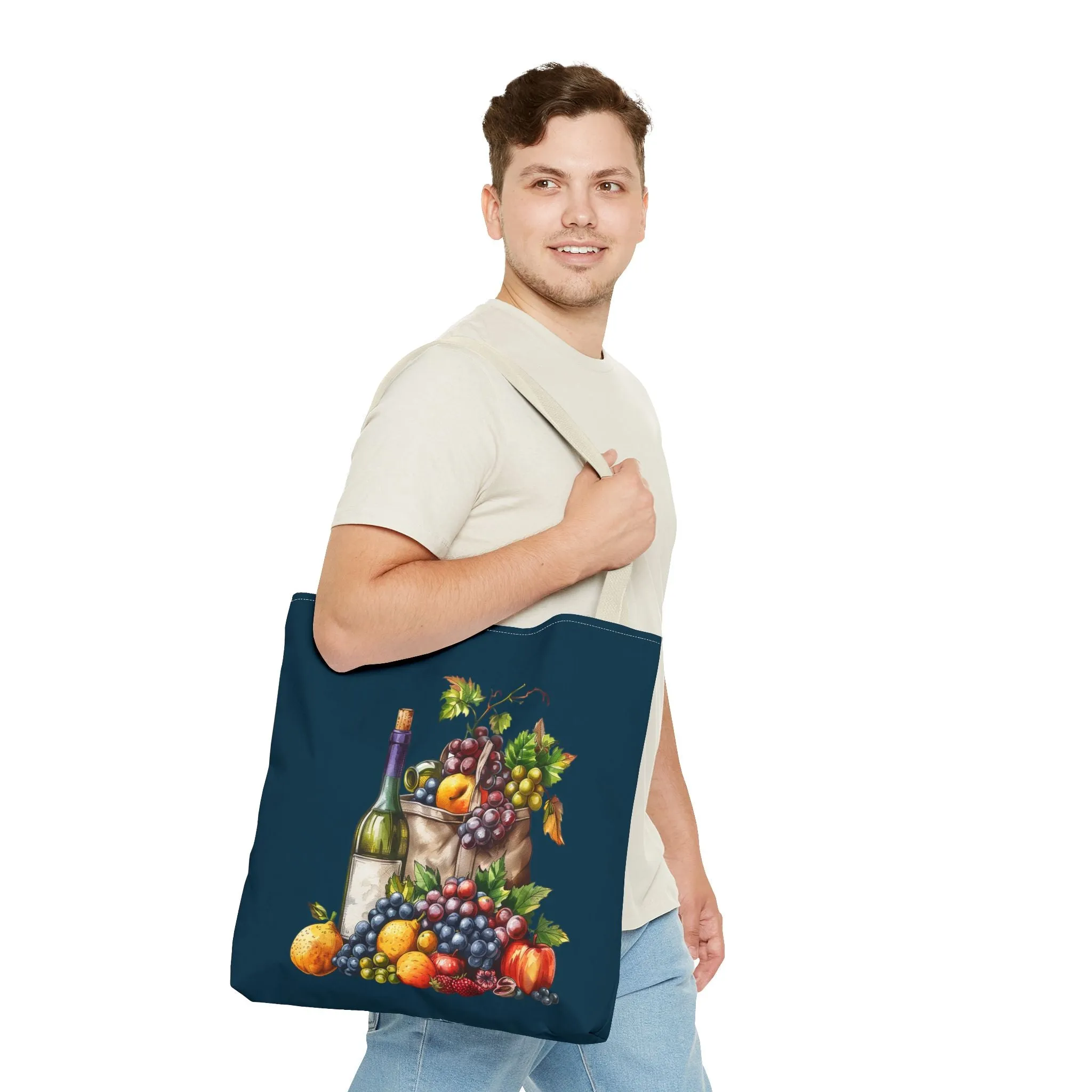 Midnight Harvest Tote Bag - Vineyard Elegance Meets Everyday Utility! Available in 3 sizes.