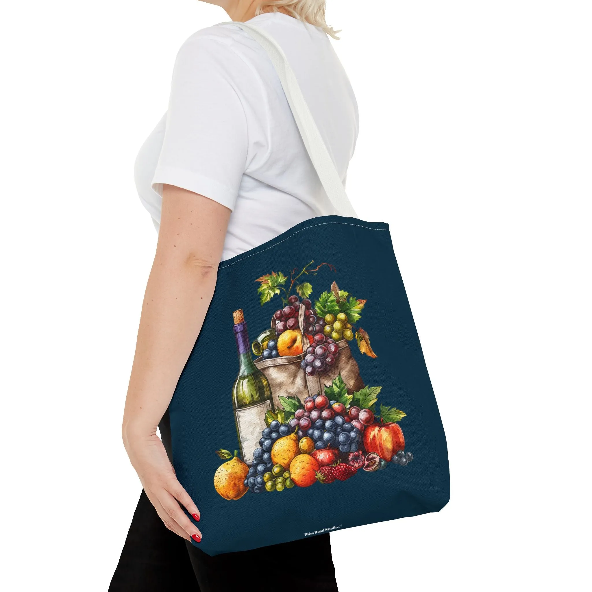 Midnight Harvest Tote Bag - Vineyard Elegance Meets Everyday Utility! Available in 3 sizes.