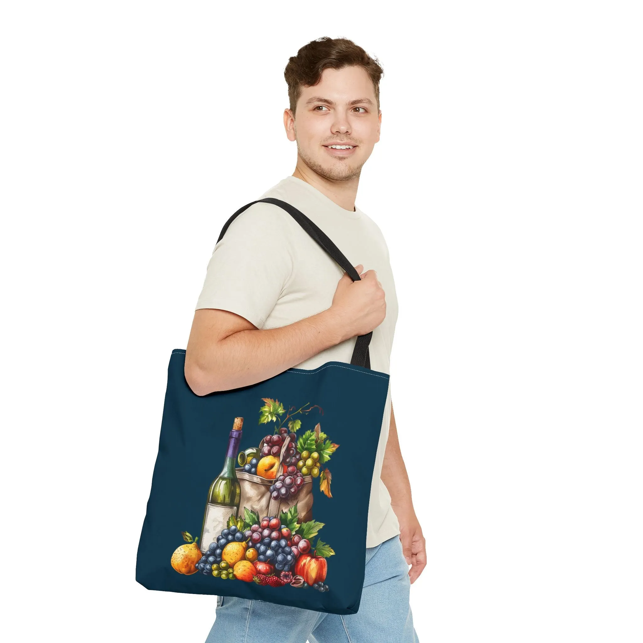 Midnight Harvest Tote Bag - Vineyard Elegance Meets Everyday Utility! Available in 3 sizes.
