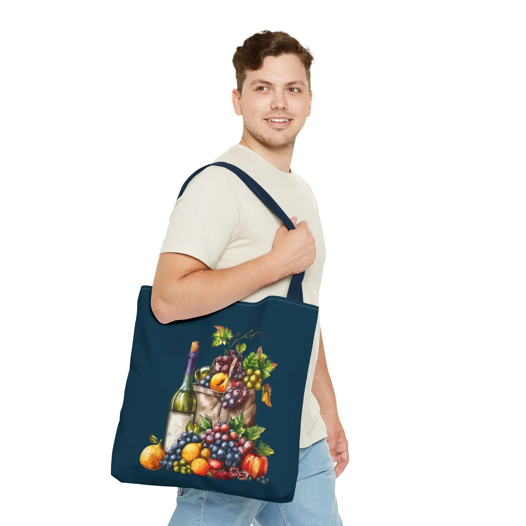 Midnight Harvest Tote Bag - Vineyard Elegance Meets Everyday Utility! Available in 3 sizes.