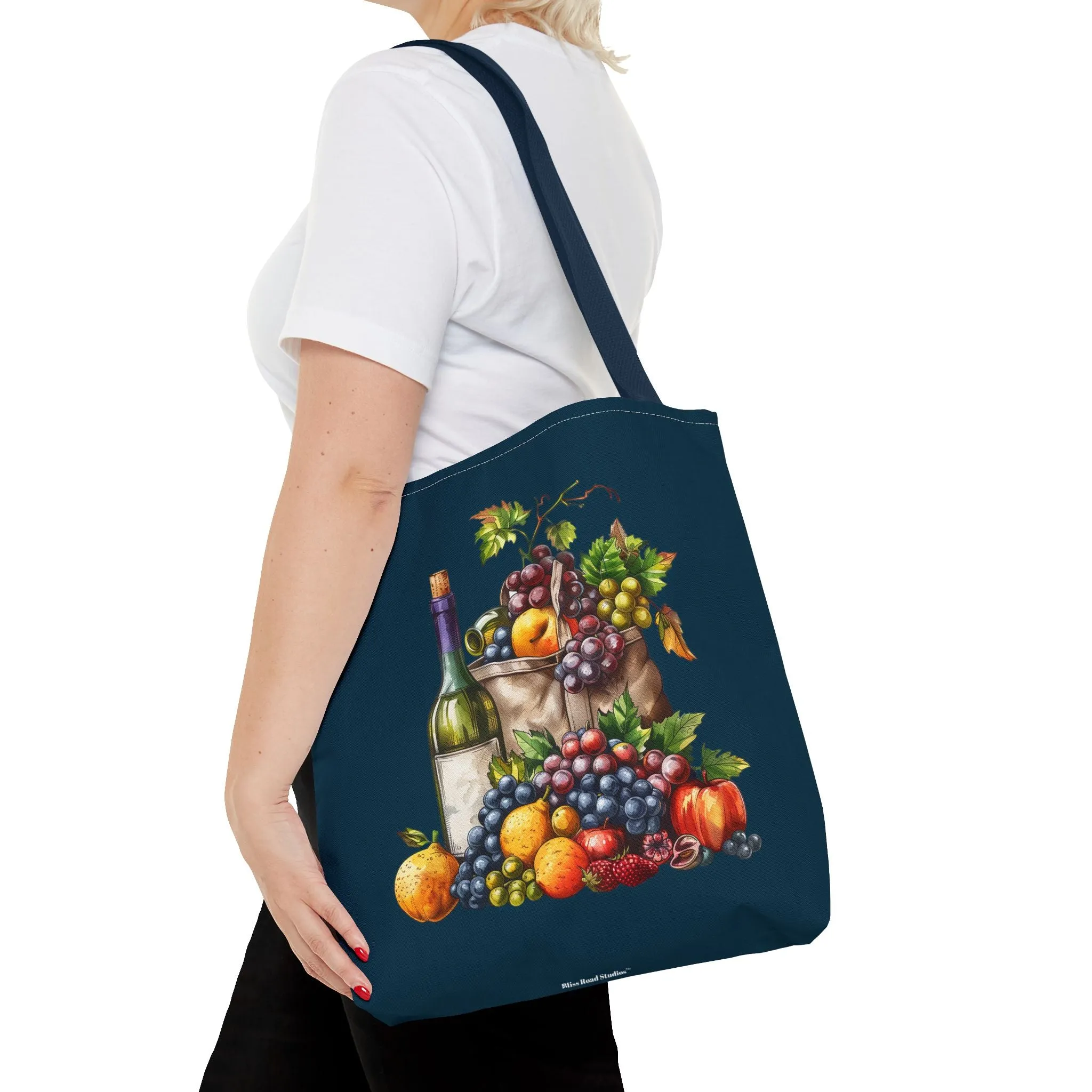 Midnight Harvest Tote Bag - Vineyard Elegance Meets Everyday Utility! Available in 3 sizes.