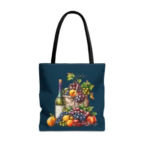 Midnight Harvest Tote Bag - Vineyard Elegance Meets Everyday Utility! Available in 3 sizes.
