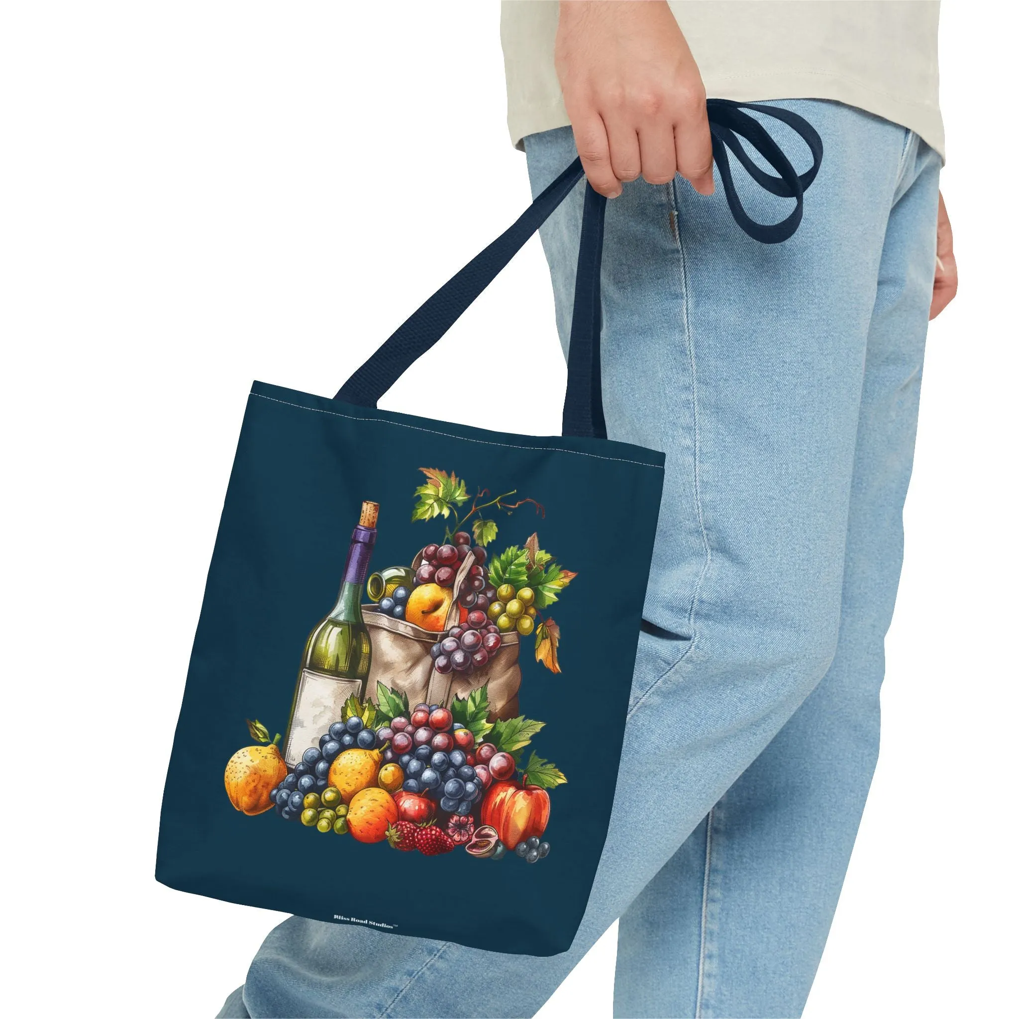 Midnight Harvest Tote Bag - Vineyard Elegance Meets Everyday Utility! Available in 3 sizes.