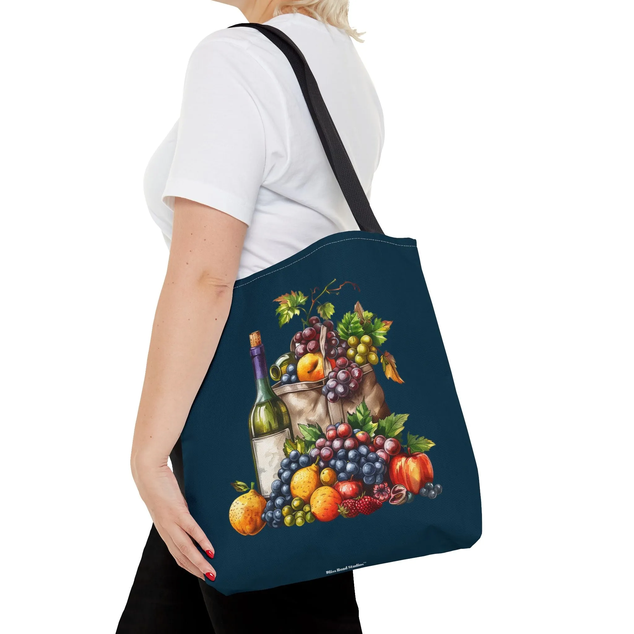 Midnight Harvest Tote Bag - Vineyard Elegance Meets Everyday Utility! Available in 3 sizes.