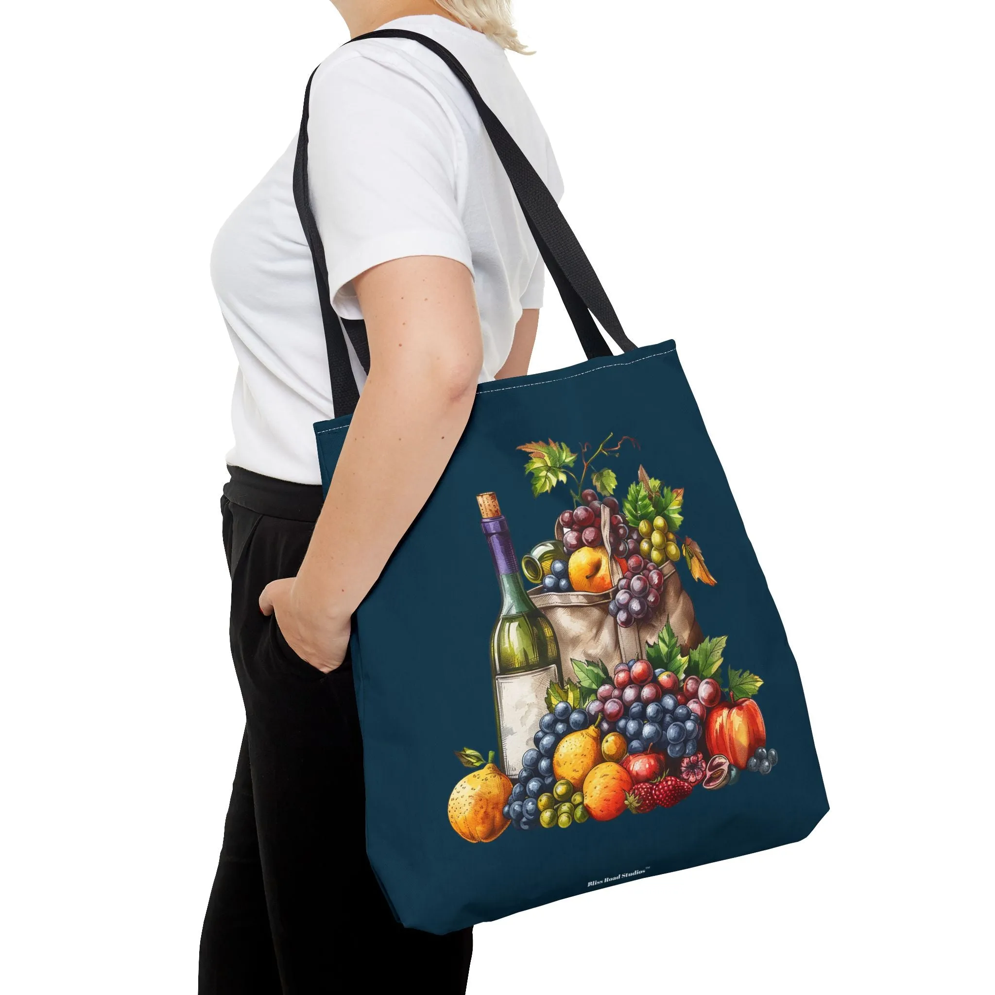 Midnight Harvest Tote Bag - Vineyard Elegance Meets Everyday Utility! Available in 3 sizes.