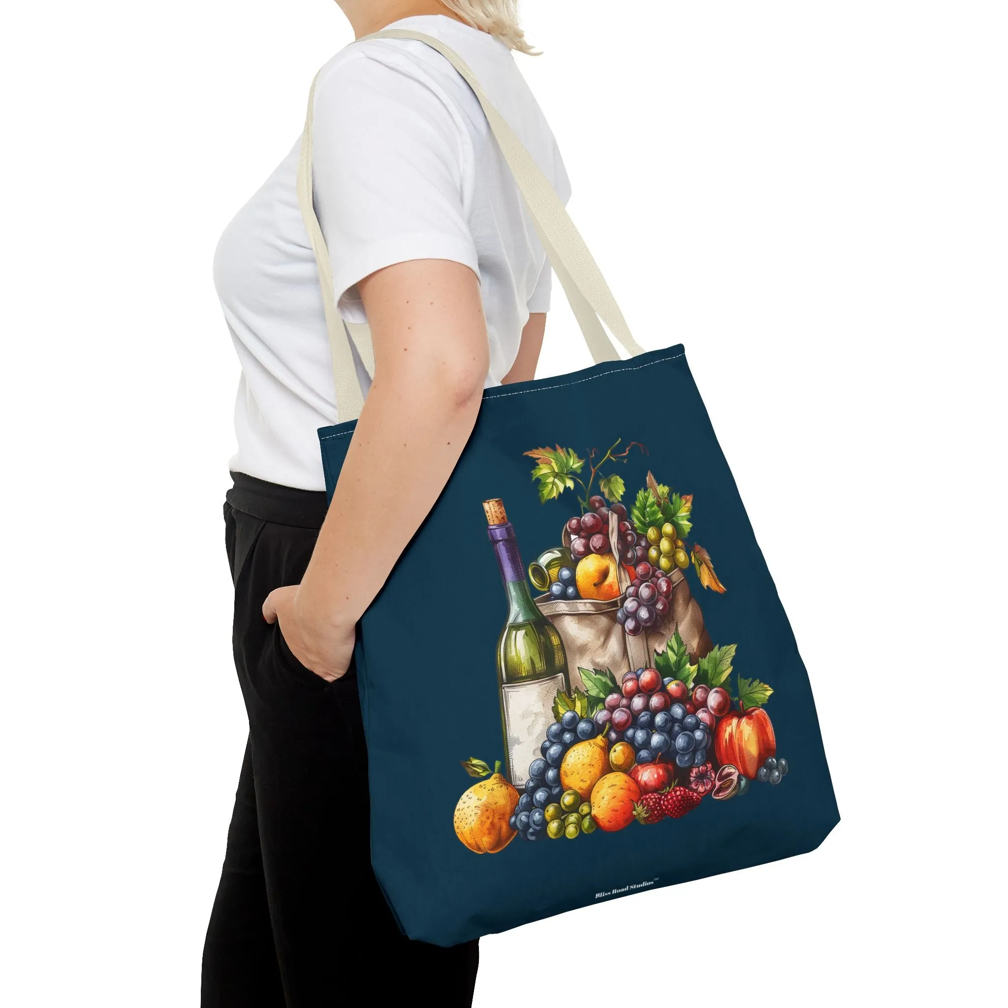Midnight Harvest Tote Bag - Vineyard Elegance Meets Everyday Utility! Available in 3 sizes.