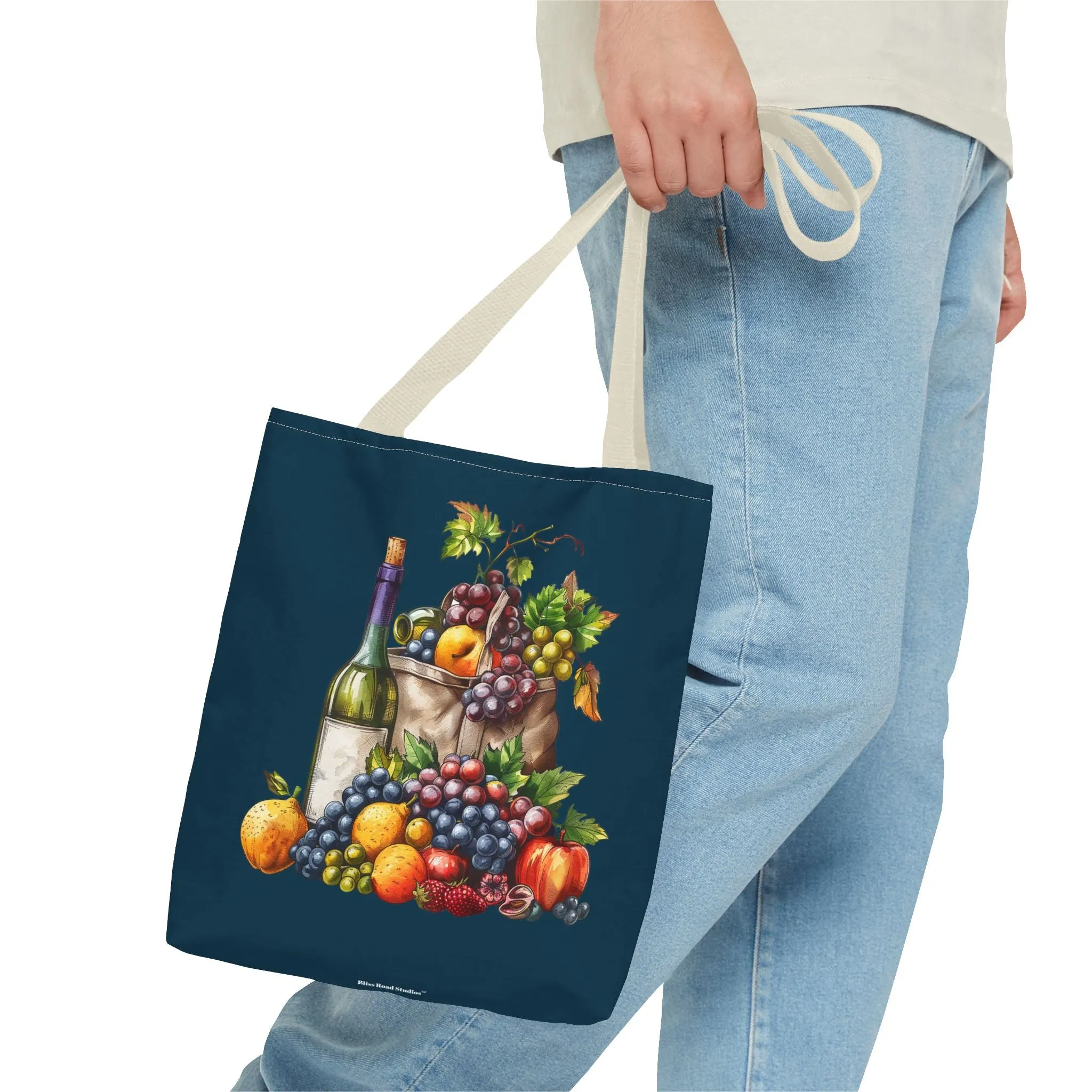 Midnight Harvest Tote Bag - Vineyard Elegance Meets Everyday Utility! Available in 3 sizes.
