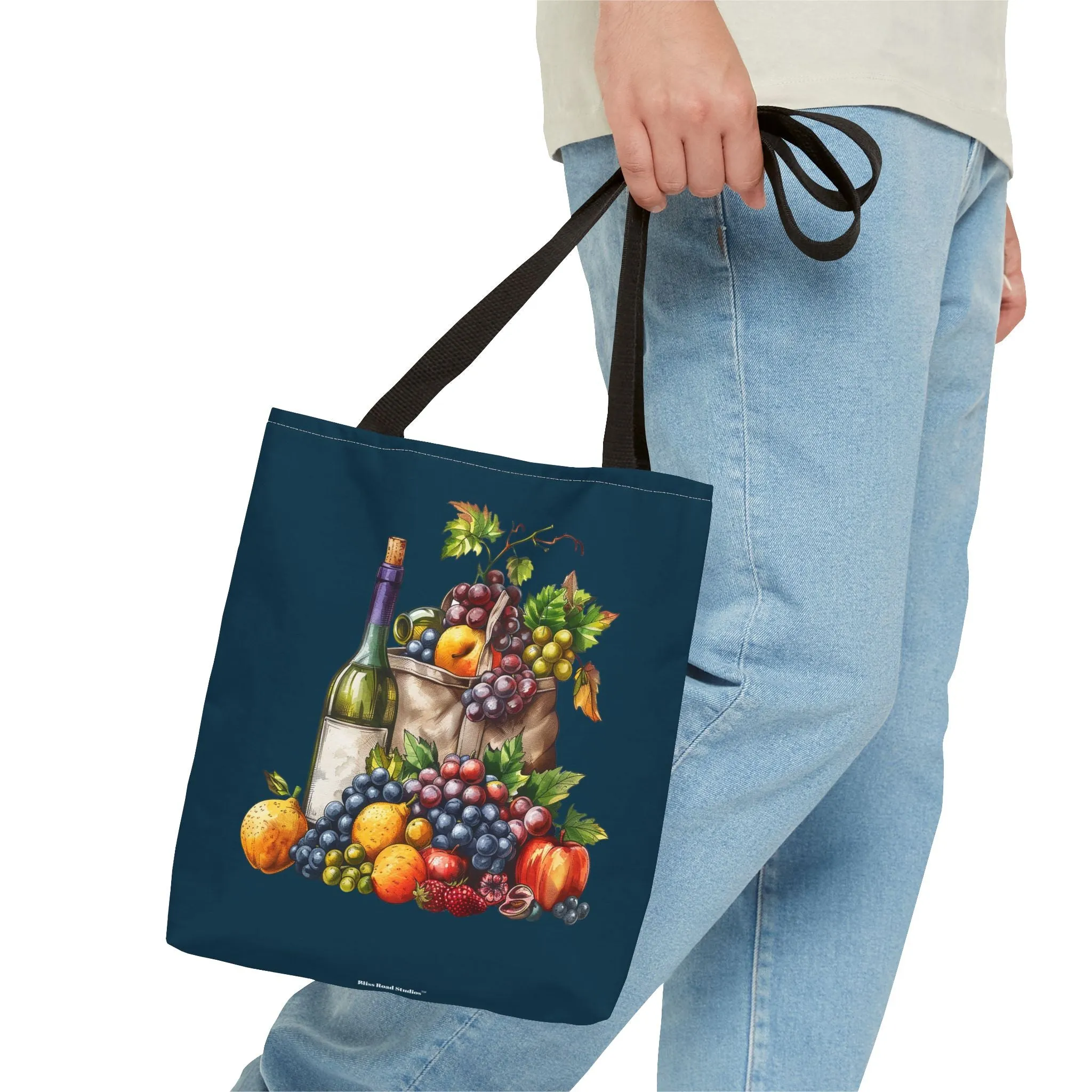 Midnight Harvest Tote Bag - Vineyard Elegance Meets Everyday Utility! Available in 3 sizes.