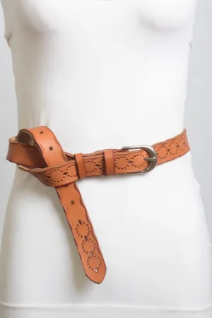 MILA LEATHER BELT CAMEL