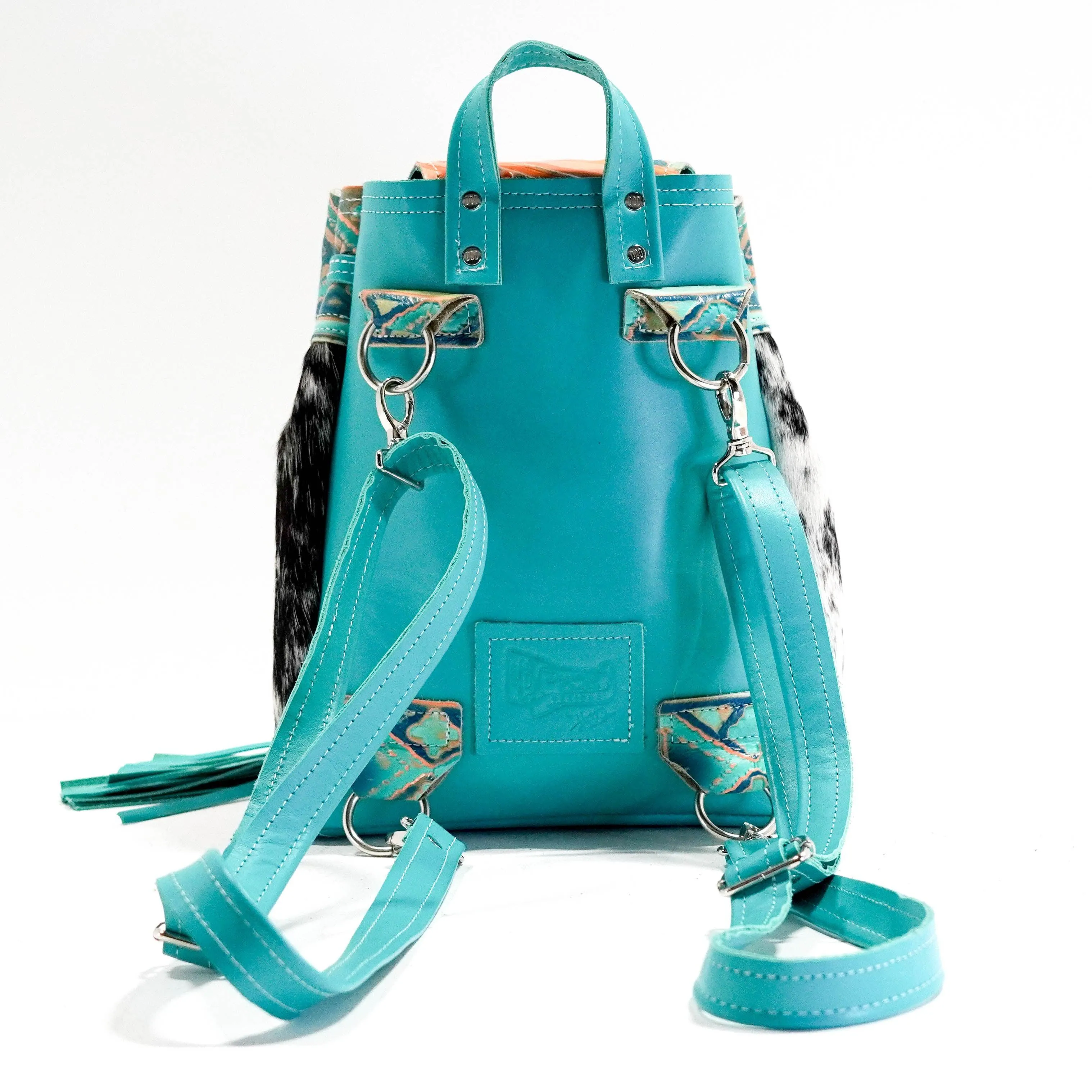 Mini Kelsea Backpack - B&W Speckle w/ Margaritaville Navajo