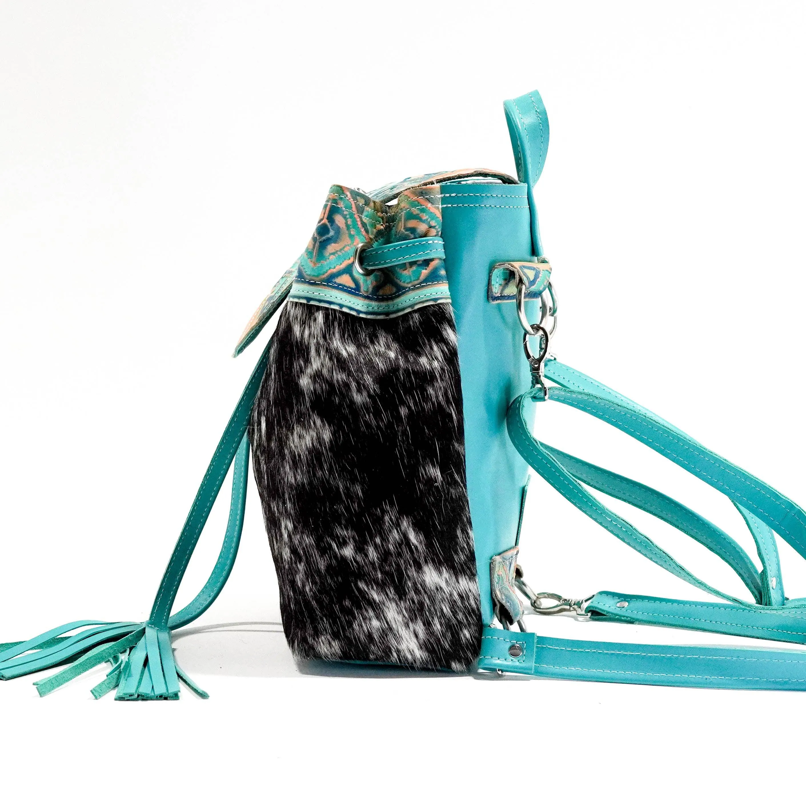 Mini Kelsea Backpack - B&W Speckle w/ Margaritaville Navajo