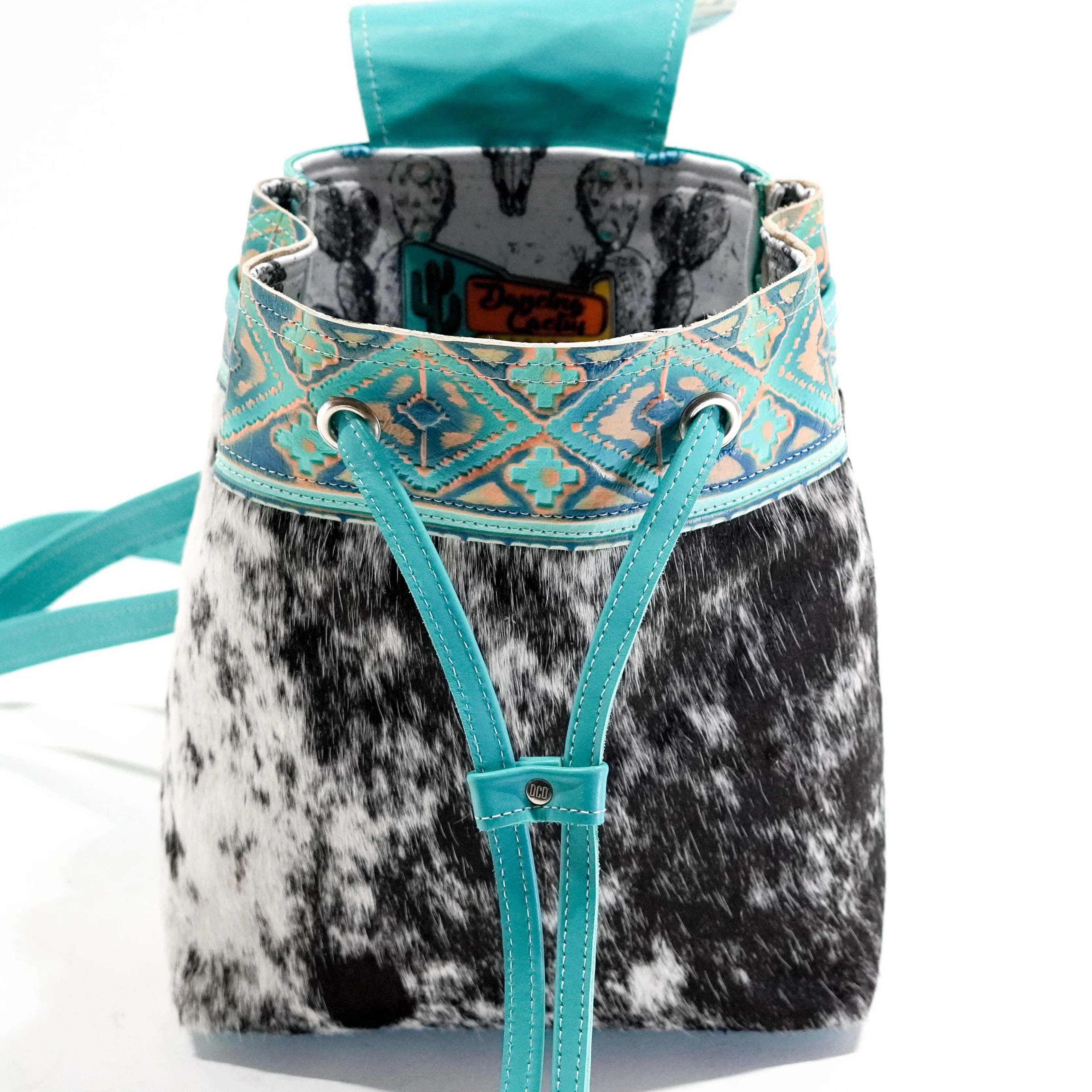 Mini Kelsea Backpack - B&W Speckle w/ Margaritaville Navajo