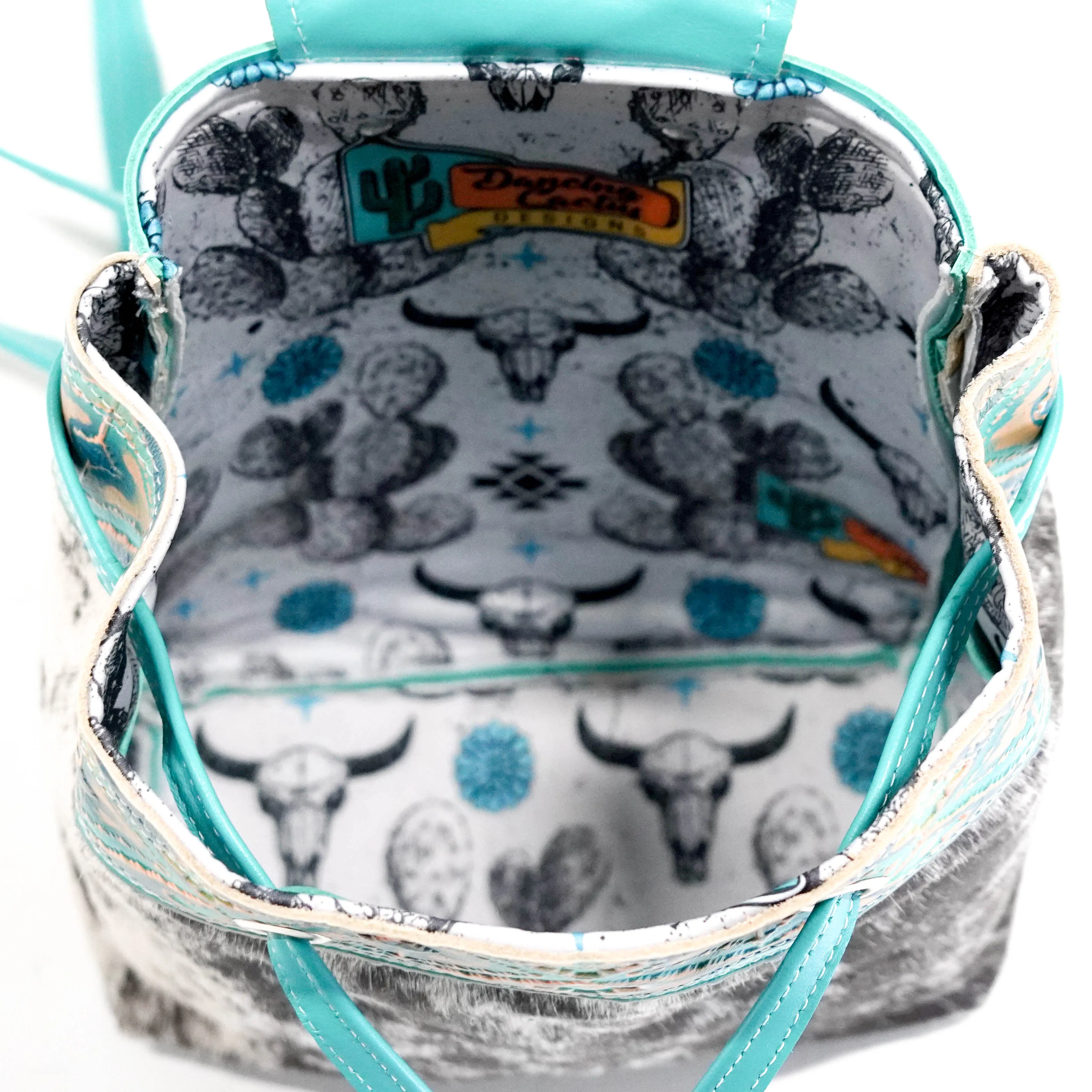 Mini Kelsea Backpack - B&W Speckle w/ Margaritaville Navajo