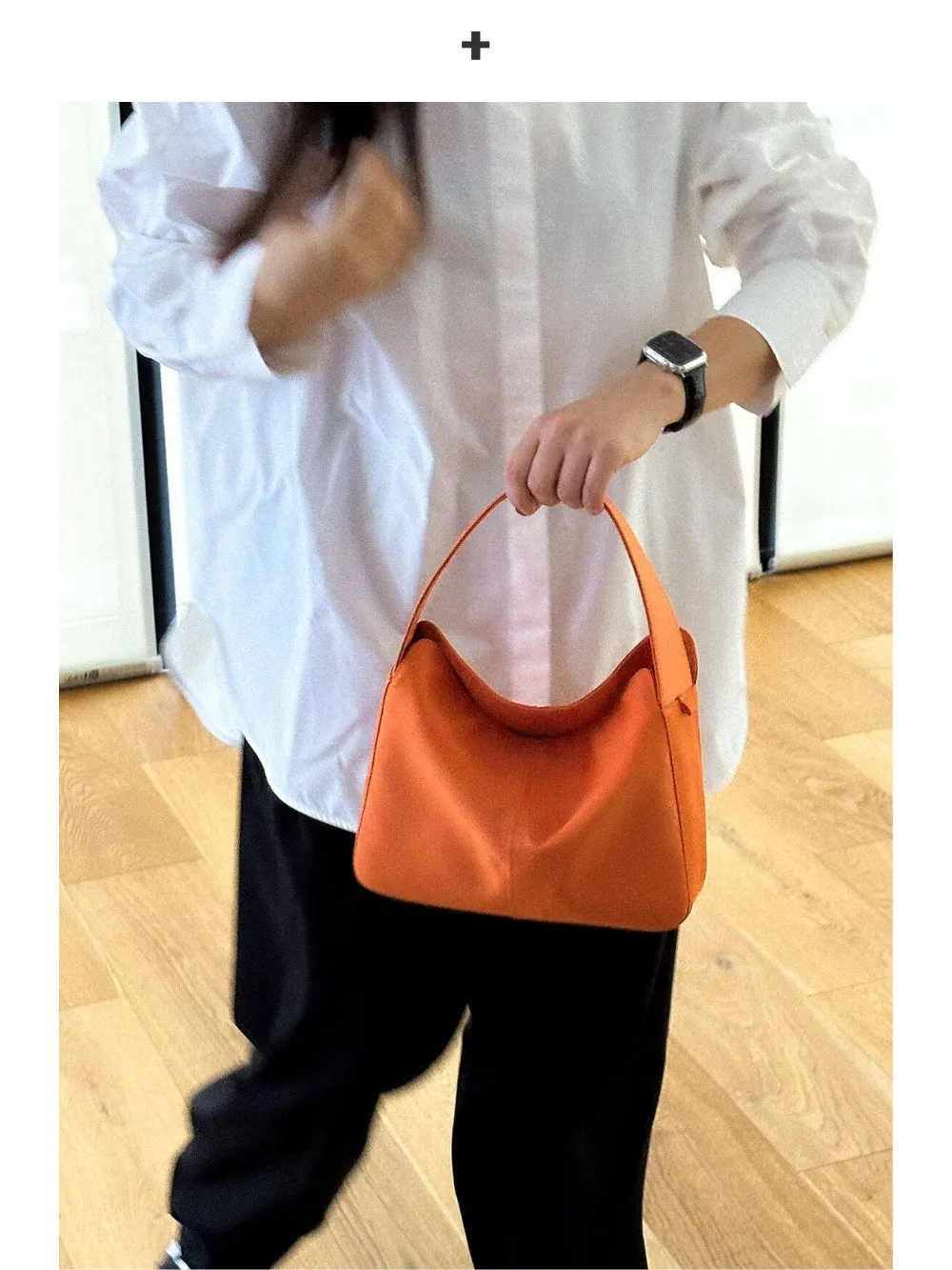 Minimalist Leather Shoulder Handbag