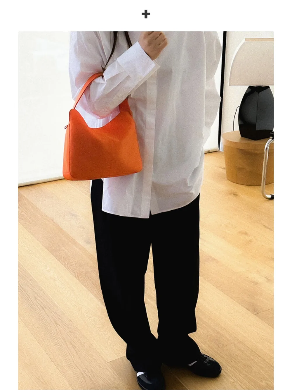 Minimalist Leather Shoulder Handbag