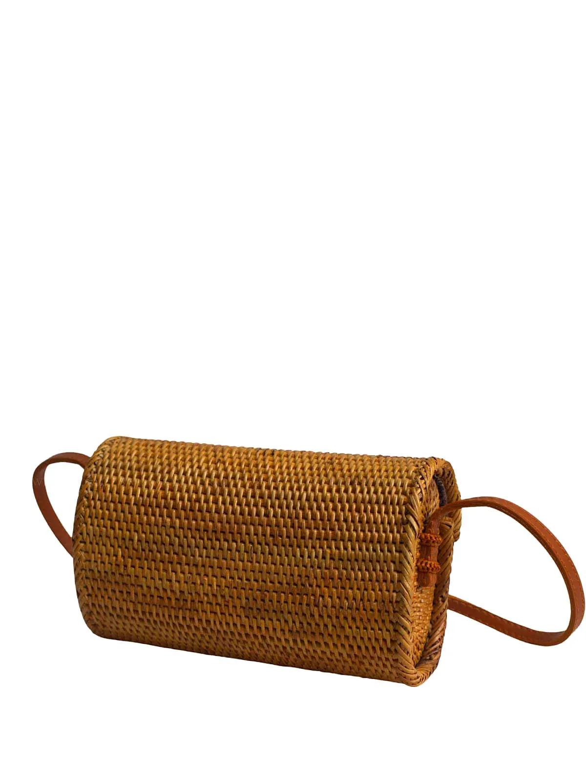 Missy Rattan Crossbody Bag ::RET