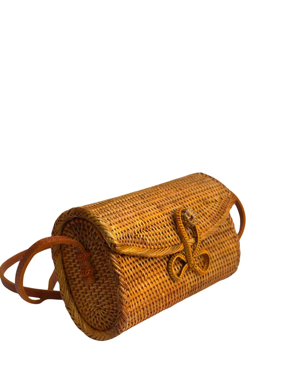 Missy Rattan Crossbody Bag ::RET