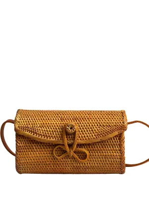 Missy Rattan Crossbody Bag ::RET