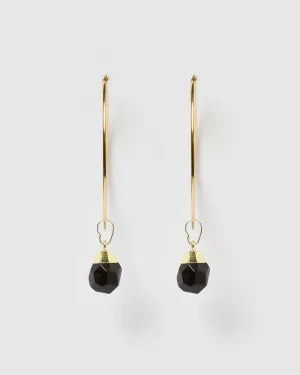 Miz Casa & Co Astrid Earrings Black Onyx