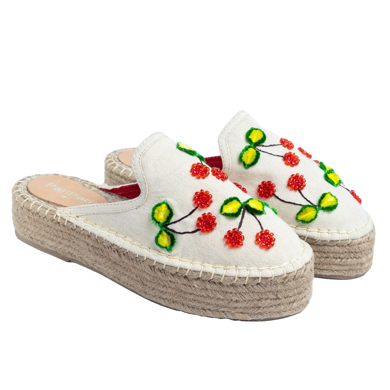 Mon Cherie Espadrilles Offwhite Platforms