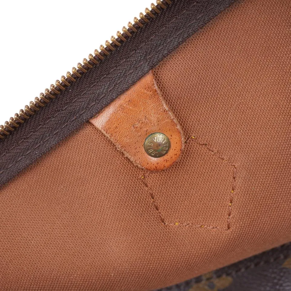 Monogram Speedy 40 Satchel Brown