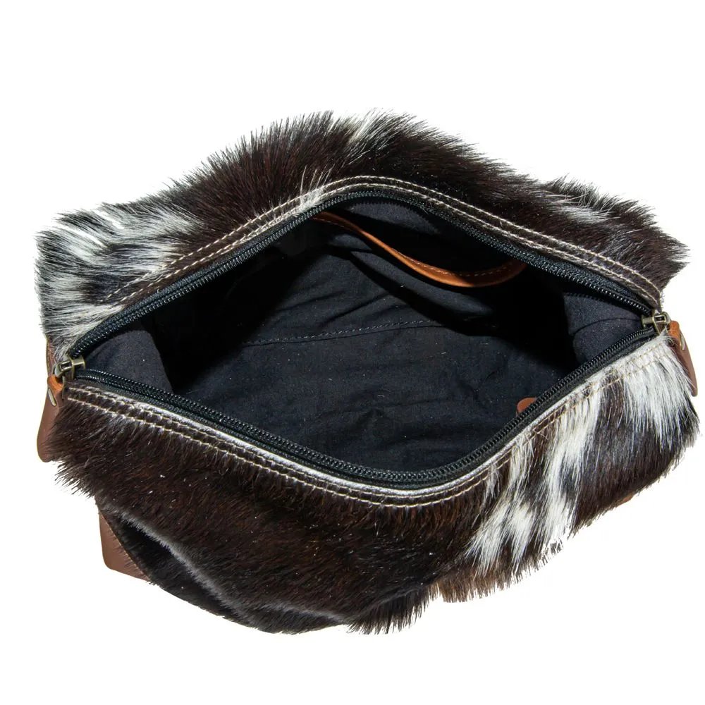 Myra Cullom Trail Hair on Makeup Bag