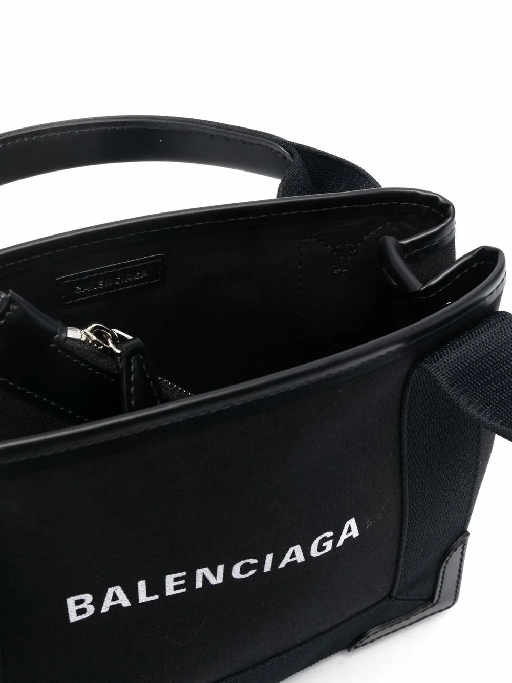 Navy cabas xs canvas tote bag
